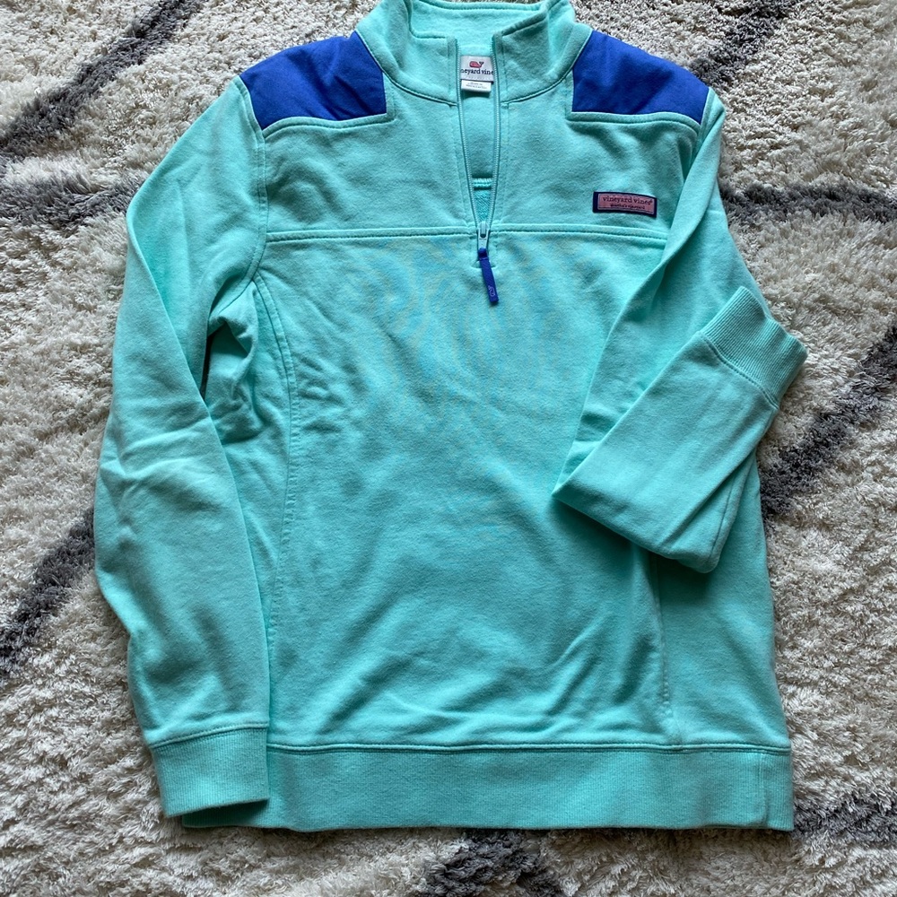 Vineyard Vines Women’s teal 1/4 zip XS